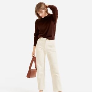 Everlane straight leg crop pant in sandstone 00